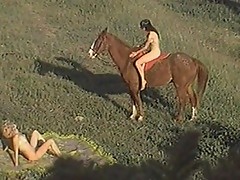 Nude sluts horseback riding