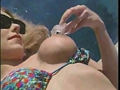 Blonde MILF Ripped By The Pool